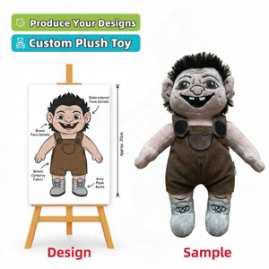 Peluche Personalizzato: Bambola Morbida e Carina con Capelli Corti, Personaggio Sorridente, Ornamento Creativo per Librerie - Product Image 1