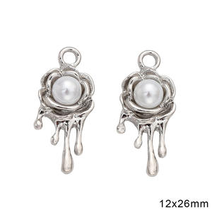 2025 Venta caliente cariño estrella de cuatro puntas Rosa corazón colgante cuentas accesorios collar Diy pulsera hecha a mano Material - Product Image 6