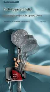 Soporte de Ducha de Acero Inoxidable Plateado, Sin Perforaciones, Montado en la Pared, Duradero, con Certificación CE, Moderno, Ajustable, Marca Jelos - Product Image 4