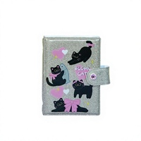 Carpeta para Photocards Kpop con Diseño de Cachorro de Dibujos Animados, Carpeta Desmontable para Photocards, Mini Álbum de Fotos con Diseño de Botón, Cuaderno
