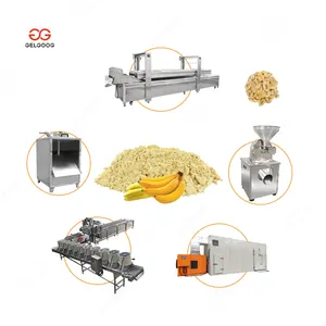 Produktions linie Bananen pulver Philippinen Wegerichmehl-Verarbeitung linie Maschine zur Herstellung von Wegerich mehl