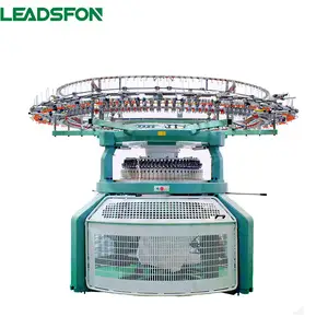 Leadsfon Industrial Double Sided Cylinder Circular Fabric Jackard knitting Machine