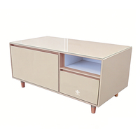 Meuble intelligent avec écran tactile, mini-réfrigérateur, table basse intelligente avec fonction de refroidissement et de congélation pour boissons