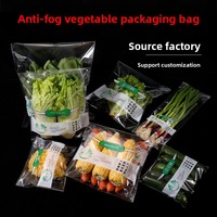 Sacs à légumes réutilisables en BOPP anti-buée avec logo personnalisé en Chine, impression en héliogravure, emballage alimentaire pour carottes