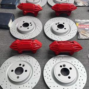 Красный гоночный тормозной суппорт, спортивный модифицированный гоночный 4-позиционный большой тормозной комплект Jcw для bmw <span class=keywords><strong>MiNi</strong></span> <span class=keywords><strong>COOPER</strong></span> WORK R50 R55 R56 R60 - Product Image 2