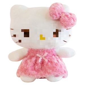Peluches de chat rose doux Kawaii en gros, décoration mignonne, poupée de personnage de dessin animé, jouets en peluche pour filles et enfants - Product Image 6