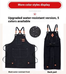 Delantal de Lona Personalizado para las Cuatro Estaciones, Impermeable, Resistente al Aceite y a la Suciedad, para Trabajos de Limpieza y Publicidad - Product Image 6
