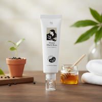 [SOY LAB] Ampolla Herbal Orgánica de Miel y Frijol Negro para el Cuero Cabelludo, Suero Suave con Infusión de Miel para Calmar, Nutrir y Suavizar el Cabello