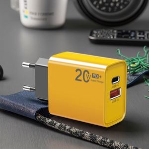 ที่ชาร์จ USB PD แบบเร็วพิเศษ 20W ใช้งานร่วมกับโทรศัพท์มือถือได้อย่างสมบูรณ์แบบ กำลังไฟขาออก 2A รองรับการชาร์จแบบ Type-C - Product Image 5