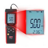 UNI-T UT362H Hot Wire Anemometer Temperature Instrument 99 Data Storage 0 30.0m/s 0 999900CFM 0 40℃ Language Options EN FR
