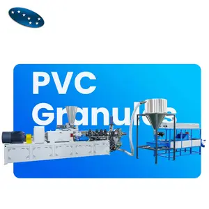 350 KG/H alta capacidade pla pvc grânulo plástico corte fazendo máquina linha de produção