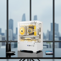 Boîtier pour PC Gamer Nouveau support pour carte mère Micro ATX Aluminium Verre Côté élégant Tour ATX Ordinateur de bureau Boîtier de jeu