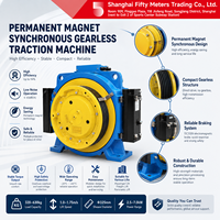 Moteur d'ascenseur synchrone à aimant permanent GTW7A de 320 kg à 630 kg, sans engrenages, pour usage passagers