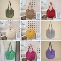 Sac de plage en crochet personnalisé, sac à bandoulière tissé avec lettres en corde brodées style personnalisé, nom/logo, sacs de vacances