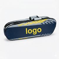 Sac à raquettes isotherme à double compartiment avec logo personnalisé, sac à dos, sac à bandoulière, sac à main pour le badminton et le tennis