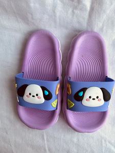 รองเท้าแตะลายการ์ตูนสีม่วงอ่อน พื้นรองเท้า EVA หนา 17 มม. แบบเปิดนิ้วเท้า ใส่ได้ทุกฤดู สำหรับใส่ในบ้าน - Product Image 6