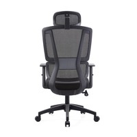 Chaise de bureau ergonomique pivotante et réglable pour le gaming, dossier haut, avec cadre en aluminium, design moderne, confortable, en maille