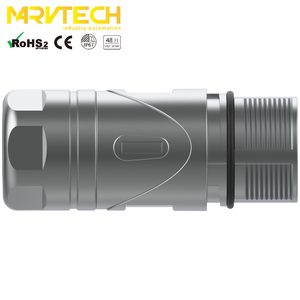 ขั้วต่อ M23 Marvtech โลหะ ตัวผู้ ส่งสัญญาณและพลังงาน แบบตรง ป้องกันน้ำ IP67 สำหรับยานยนต์ ขั้วต่อตัวเมีย M12 IEC FPM/FKM - Product Image 4