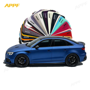 Film de protection de peinture pour voiture en vinyle TPU ultra-mat bleu métallisé liquide de qualité supérieure – Film de changement de couleur pour voiture - Product Image 1