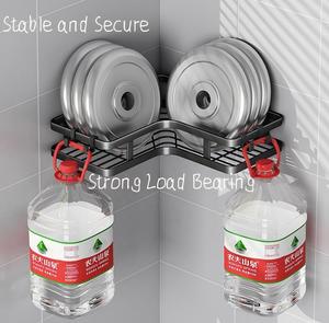 Nouvelle <span class=keywords><strong>étagère</strong></span> d'angle de douche améliorée sans perçage, en métal antirouille, à fixation murale, <span class=keywords><strong>pour</strong></span> salle de bain et <span class=keywords><strong>cuisine</strong></span> - Product Image 5