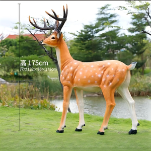 Sculpture de tête de cerf en fonte de fer de style moderne, œuvre d'art en bronze, technique de moulage sous pression, artisanat métallique unique, ornement de <span class=keywords><strong>jardin</strong></span> - Product Image 4