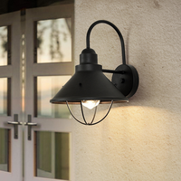Lámpara de Pared Exterior Minimalista Americana, Impermeable, para Jardín, Balcón y Terraza, LED