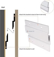 Offre Spéciale moderne en aluminium français taquet Z Clip support résistant à l'eau accrocher armoire murale panneau d'affichage cadre Photo panneau mural Compact