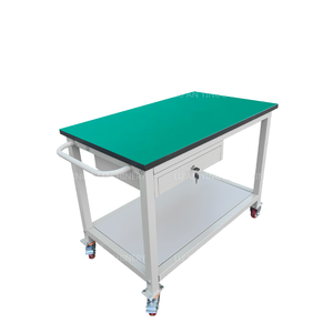 Mesa de Trabajo Industrial de Acero Cuadrada OEM con 1 Cajón y Cerradura con Llave para Uso en Taller - Product Image 1