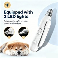 Nouvelle Tendance : Coupe-Ongles et Ponceuse Électrique 2-en-1 de Haute Qualité pour Animaux de Compagnie avec Lumière LED – Coupe-Ongles Professionnel pour Animaux