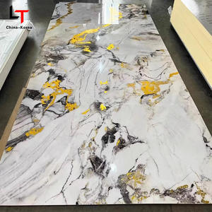 Chine 1220*2440mm Offre Spéciale décoration intérieure panneau mural en marbre UV artificiel et panneau feuille de plastique PVC haute brillance pour la maison - Product Image 6