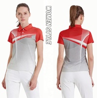 Damen Sportshirts Camisas Tipo Polo Maßgeschneiderte Trikot-Hersteller in China Golf-Shirt Tennis-Sweatanzüge Badminton Jogger Polos