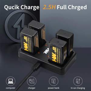 4 베이 스마트 충전기 도매 HW 4 팩 <span class=keywords><strong>9V</strong></span> 충전식 리튬 이온 배터리 3600mWh - Product Image 4