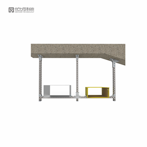 תושבת התקנה קבועה לתמיכה אנטי-סימיתית בתחתית לוחות בטון של רכבת תחתית - Product Image 6