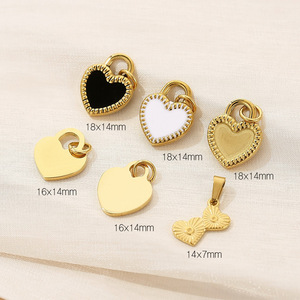 Collier en acier inoxydable beau pendentif en forme de coeur pour couples amoureux présent mode simple à graver nom/logo collier bijoux - Product Image 3