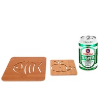 Sous-verre de cuisine épaissi anti-brûlure à motif dessin animé, tapis isolant thermique, dessous de plat, dessous de tasse et de bol