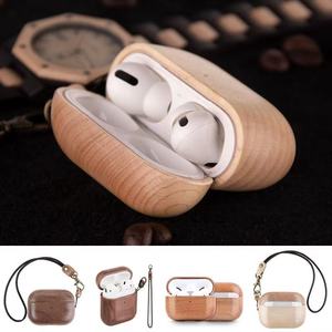 Étui de protection complet en bois de luxe <span class=keywords><strong>original</strong></span> pour écouteurs sans fil <span class=keywords><strong>AirPods</strong></span> <span class=keywords><strong>Pro</strong></span> – Boîtier portable et élégant pour casque audio – Meilleures ventes - Product Image 1