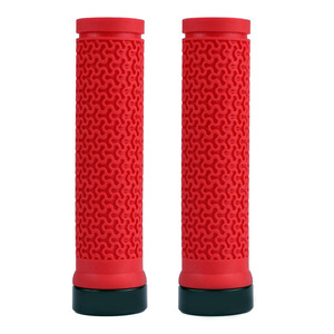 Nuovo Design antiscivolo colore copertura in Silicone Mountain Bike manubrio Grip bicicletta singolo lato bloccaggio impugnatura in gomma - Product Image 3