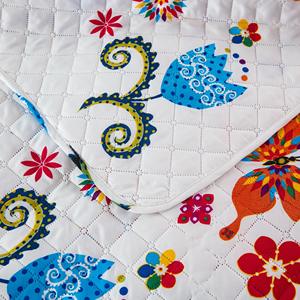 غطاء سرير أنيق ومبطن بالموجات فوق الصوتية قابل للطي بأشكال فراشات ملونة أغطية سرير رائعة كهدية للجميع - Product Image 6