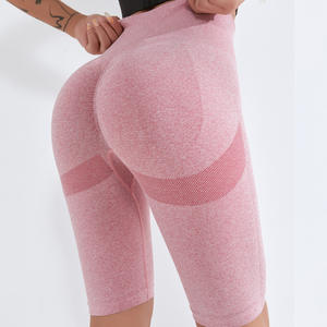 Short de fitness taille haute pour femmes Vêtements de sport respirants par les fabricants pour les sports d'été et le yoga pêche - Product Image 6