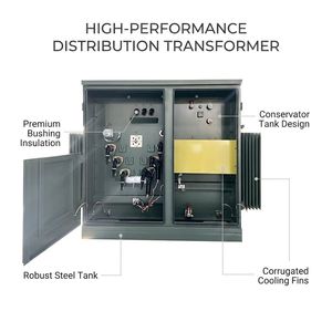 Transformateur Yawei 2300KVA à tension personnalisée, monté sur socle vert Munsell, avec certification internationale - Product Image 3