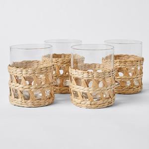 Tasse à boire en rotin osier tissé à la main, porte-tasse en rotin naturel, vintage, bon prix du Vietnam, - Product Image 4