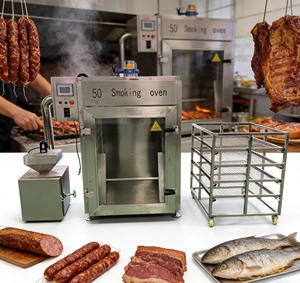 Horno Ahumador Comercial <span class=keywords><strong>de</strong></span> Alto Rendimiento para Carne, Pescado y Salchichas - HJ-YXJ50 - Product Image 1