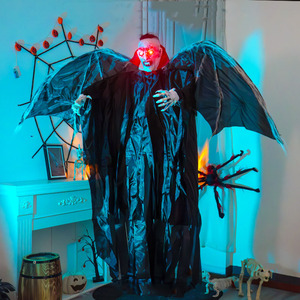 Colgante de Halloween, <span class=keywords><strong>gran</strong></span> murciélago, <span class=keywords><strong>vampiro</strong></span>, demonio, colgante, inducción eléctrica, Accesorio luminoso, decoración de ambiente de terror, colgante - Product Image 1