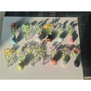Nouveau modèle transfrontalier de décoration de style unique et créatif, mini aimant de réfrigérateur 3D, <span class=keywords><strong>vase</strong></span> et bouteille personnalisés Yanan - Product Image 4
