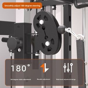 Rack Multifunzionale Smith per Squat in Acciaio 5 kg, per Uso Domestico, Bodybuilding, Bicipiti, <span class=keywords><strong>Pettorali</strong></span>, Fitness ed Esercizio Fisico - Product Image 3
