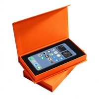 Boîtes d'emballage pour téléphones portables en papier kraft de haute qualité, boîtes d'emballage pour portefeuilles, boîtes cadeaux rectangulaires à rabat magnétique