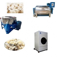 Chaîne de traitement de la laine industrielle en promotion : Machine de nettoyage, lavage et séchage de la laine brute de mouton pour la préparation à la filature