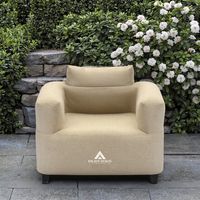 Chaise paresseuse pliante moderne et pratique avec pompe électrique intégrée Canapé gonflable en tissu pour l'extérieur pour chambre à coucher
