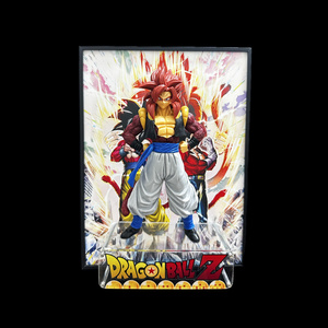 DRAGON BAII Super <span class=keywords><strong>Saiyan</strong></span> <span class=keywords><strong>4</strong></span> <span class=keywords><strong>Gogeta</strong></span> estereográfica 3D imagen enmarcada figura de Anime pintura creativa adorno de pared de escritorio - Product Image 2