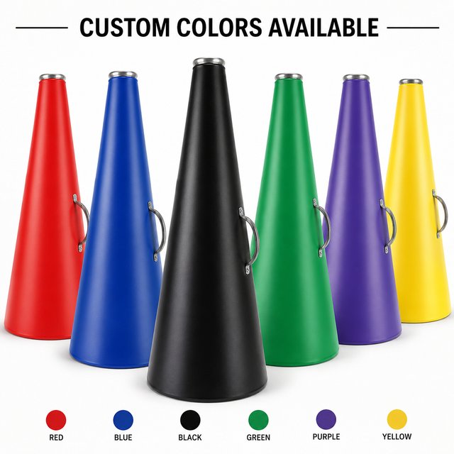 Custom Cheer Megaphone with Logo for School Spirit Football Basketball Pep Rally Team OEM Factory